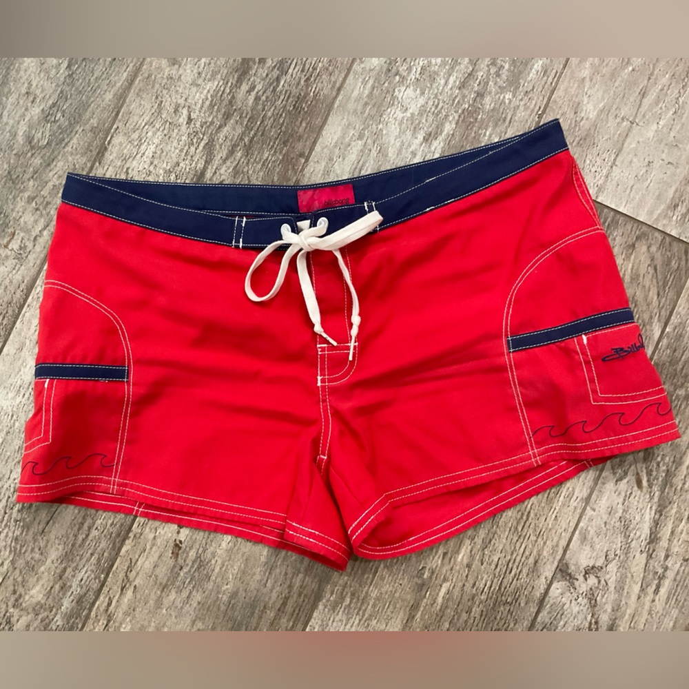 Billabong Red and Navy Womens Board Shorts